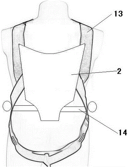 個(gè)人高層逃生裝置的帶兒童服的專用綁帶的制作方法附圖