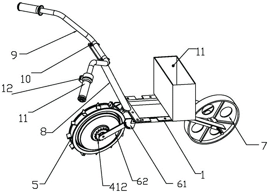 用于園林田間管理的多功能電動(dòng)小車(chē)的制作方法附圖