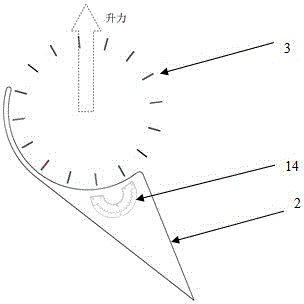 可使扇翼飛行器垂直起降和空中懸停的偏轉(zhuǎn)機(jī)構(gòu)的制作方法附圖