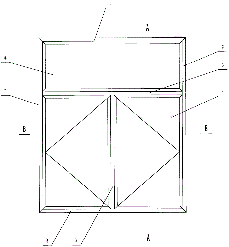 一種新型平開窗的制作方法附圖