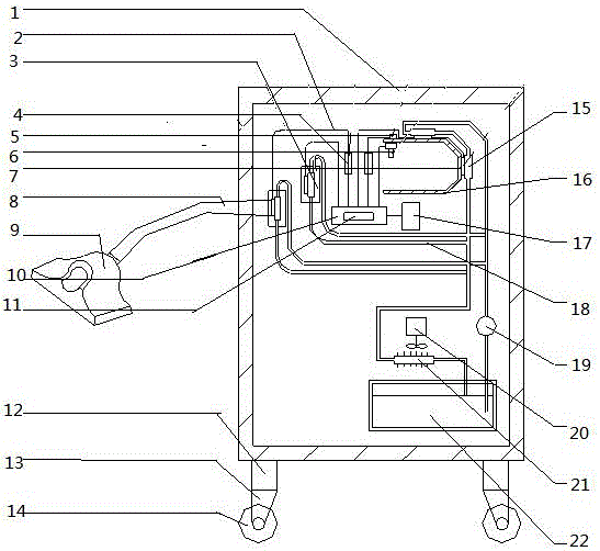 新型自控物理循環(huán)式醫(yī)學(xué)理療降溫儀的制作方法附圖