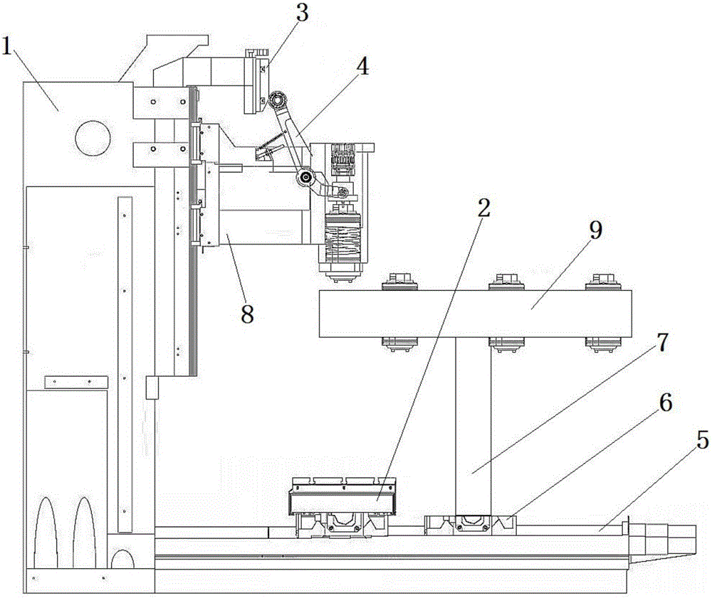 一種鉆攻機(jī)的松刀機(jī)構(gòu)的制作方法附圖