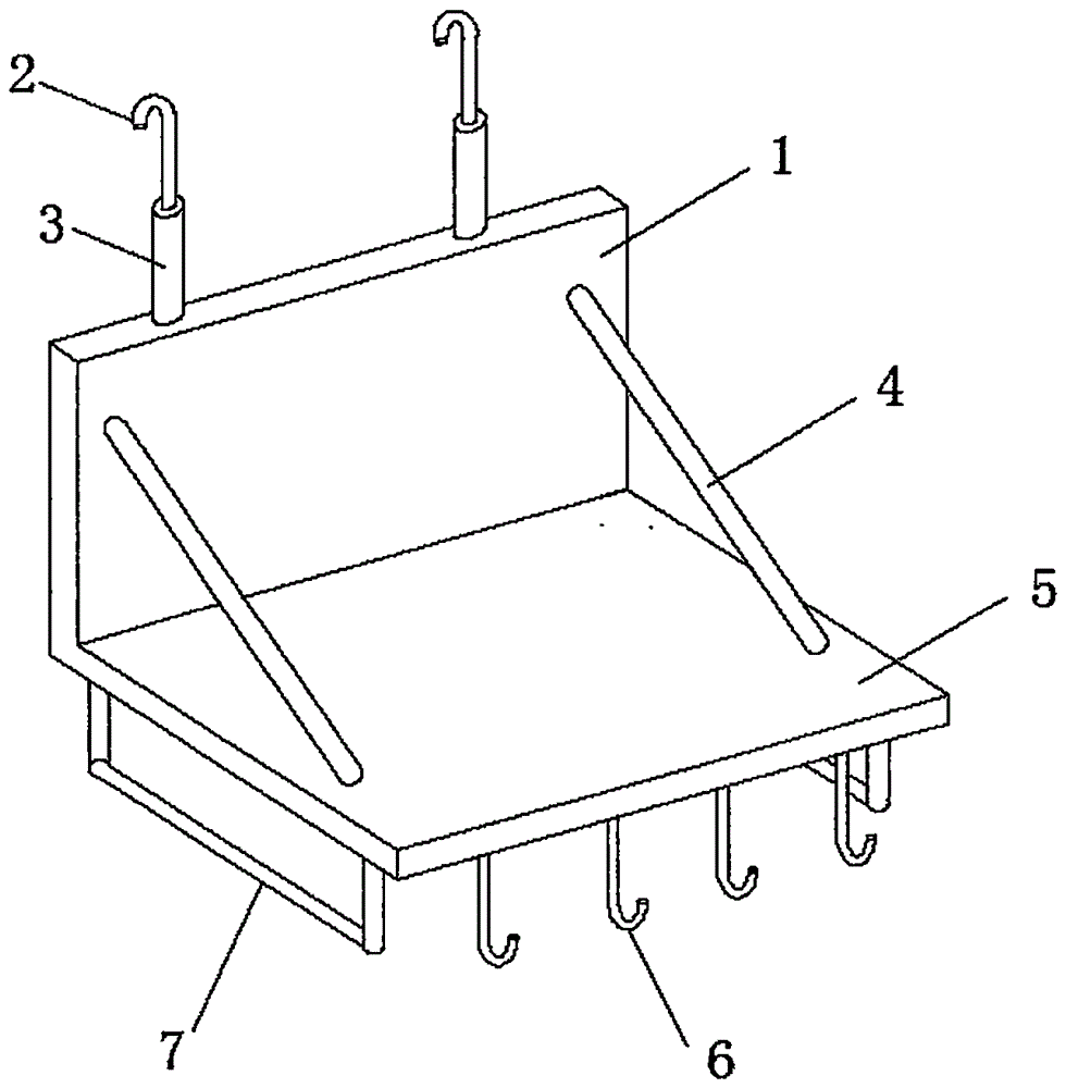 一種多功能掛放架的制作方法附圖