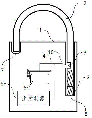 一種動態(tài)密碼電子掛鎖的制作方法附圖