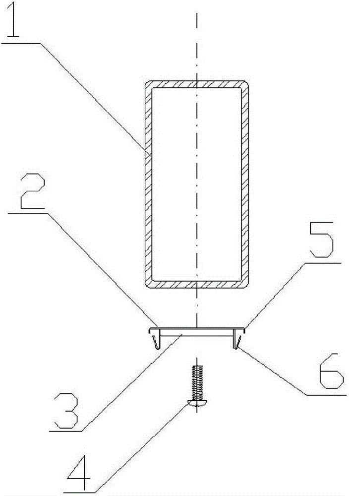 一種幕墻系統(tǒng)中的鋼鋁復(fù)合構(gòu)件的連接機(jī)構(gòu)的制作方法附圖