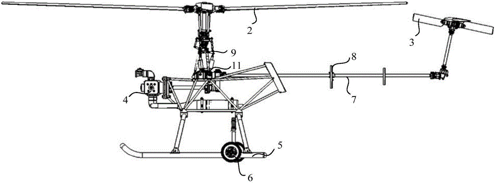 無(wú)人直升機(jī)的制作方法附圖