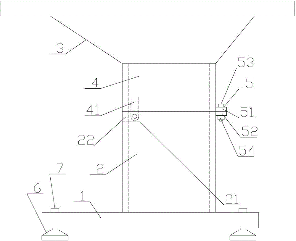 一種襪子縫頭機(jī)專用的機(jī)架的制作方法附圖