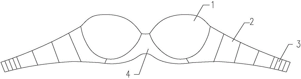 具有舒適比位的文胸的制作方法附圖
