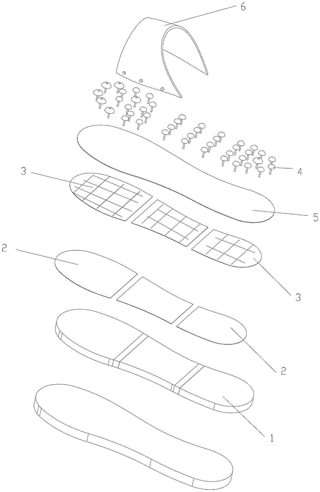 脈沖按摩鞋的制作方法附圖